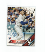 Trayce Thompson (Los Angeles Dodgers) 2016 Topps Holiday Mega Rookie Card HMW117 - £3.93 GBP