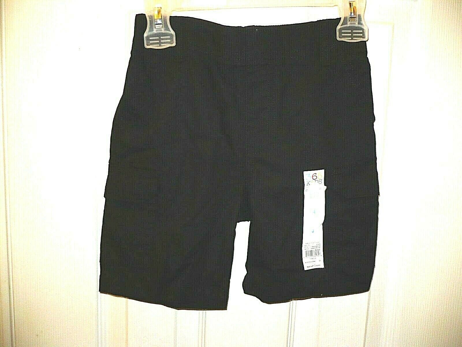 365 Kids Garanimals Boys Pull On Woven Cargo Shorts Size 4 Black Stretch... - $11.64