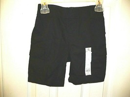 365 Kids Garanimals Boys Pull On Woven Cargo Shorts Size 4 Black Stretchy Waist - £8.62 GBP