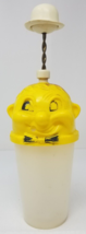 Food Chopper Mixer Drunk Cartoon Head Yellow 1950 Plastic - £14.17 GBP