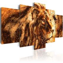 Tiptophomedecor Stretched Canvas Animal Art - Beautiful Lion - Stretched &amp; Frame - £71.93 GBP+