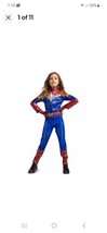 Captain Marvel Disney Store Costume for Girls - Size 9/10 - £36.05 GBP
