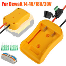 Power Wheels Adapter Dock With Fuse 14Awg Wire For Dewalt 14.4V/18V/20V Battery - $21.99