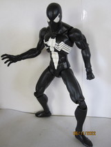 2008 Marvel Legends 7.5" figure: Symbiote Black Suit Spider-man - battle damaged - $20.00