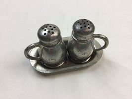 Federal Pewter Number 200 Salt And Pepper Shaker With Serving Tray - $19.79