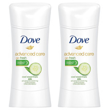 (2 Pack) NEW Dove Advanced Care Antiperspirant Deodorant, Cool Essentials 2.6 Oz - £11.51 GBP