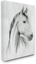 Wall Art, 16 X 1 Point 5 X 20, Canvas, Stupell Industries Horse Portrait Grey - £31.62 GBP