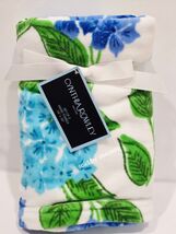Cynthia Rowley Blue Turquoise Floral  HAND Towels Set 16" x 30" - $32.66