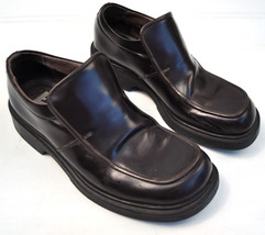 ID Browns Leather Slip On Loafers 42 8 Italy - $49.50