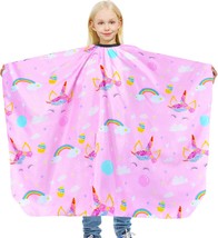 Kids Haircut Cape Waterproof Barber Cape Cover, Unicorn Hair Cutting Cap... - $442.12 MXN