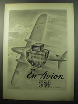 1950 Caron En Avion Perfume Ad - Modern Daring For Flights of Fancy - $18.49