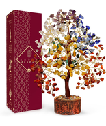 7 Chakra Crystal Tree of Life – Handmade Bonsai for Positive Energy, Goo... - €44,25 EUR