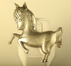 Vintage Sterling Silver Signed Truart Estate Large Hopping Pony Horse Br... - £31.00 GBP