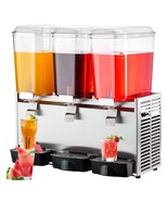 VEVOR Commercial Beverage Dispenser, 20.4 Qt 18L 3 Tanks Ice Tea Drink M... - $24,104.12 MXN
