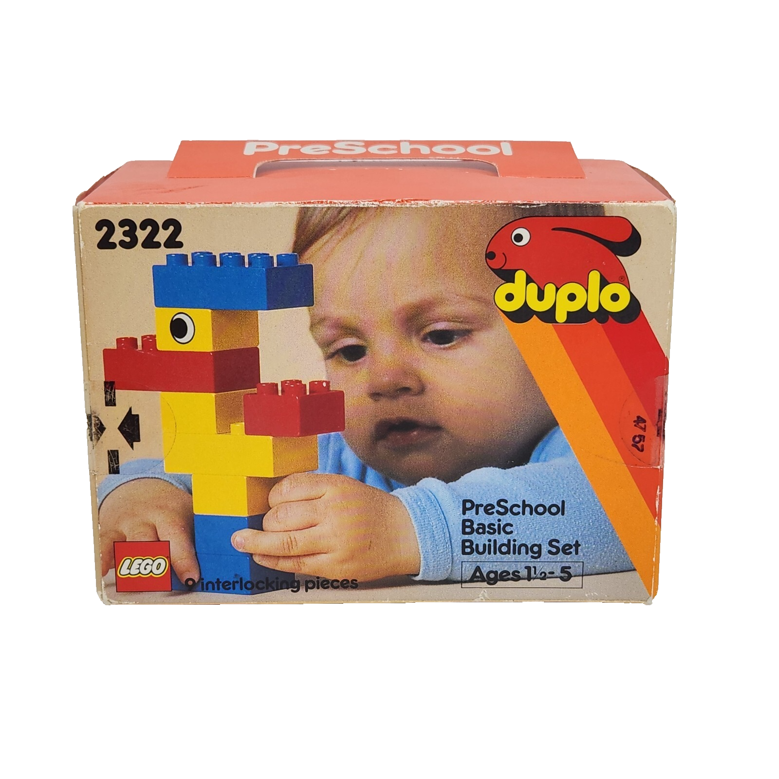 VINTAGE 1987 LEGO DUPLO # 2322 PRESCHOOL BASIC BUILDING SET NEW SEALED B... - $19.00