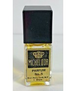 VINTAGE Miniature MICHEL D&#39;OR Parfum No 5 New York, NY 1 dram bottle Per... - £17.10 GBP