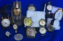 Wholesale Watch Lot Fluva Birks Longines Art Deco Doxa 15 Pcs s/Work /repair - £391.52 GBP