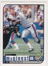 Willie McGinest Patriots Defensive End 1998 UD Card # 373 Near-Mint - $1.53