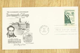 US Postal History FDC 1969 Cover 200th Anniversary DARTMOUTH COLLEGE Han... - £6.52 GBP