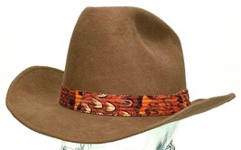 Vtg Distinctive Rockmount Ranch Wear Cowboy Hat 2100 w Hat Band 6 7/8  - $37.39