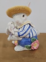 Vintage 1995 Fitz &amp; Floyd Bustles &amp; Beaus Figural Anthropomorphic Sugar ... - $32.94