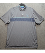 Founders Pawleys Plantation Golf Polo Shirt Mens Multi Striped Dri Way S... - $454.26 MXN
