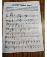 Ordnance Cannon March Sheet Music 1944-RARE VINTAGE-SHIPS N 24 HOURS - $262.83 CAD