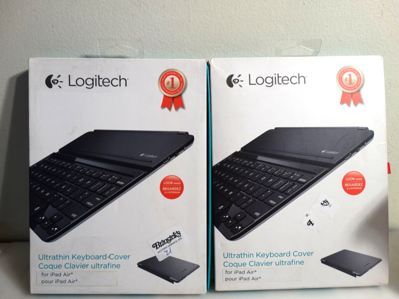 Logitech Ultrathin Magnetic Clip-On Keyboard Cover For ipad Air i5 Black , 2 pcs - $29.70