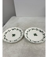 2 Pieces Of Mikasa French Countryside Holiday Holly Salad Plates Red Ber... - £17.12 GBP