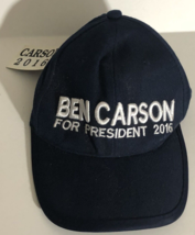 Ben Carson For President Blue Hat Cap Adjustable with Tag ba2 - £5.43 GBP