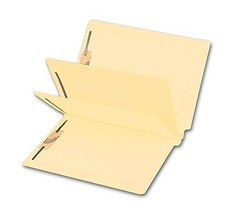 ABC Deluxe End Tab Double Divider Manila Folder, Multi-Fastener - 15 Fol... - $49.53