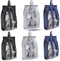  Shoe Bags for Travel 6 Pack Large Multi color Shoe Bags for Men Wome - £19.61 GBP