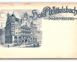 Hotel Wittelsbach Norimberga Germania Unp Non Usato DB Cartolina U8 - $10.20