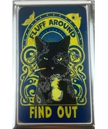 Cool Cigarette Case Cat Fluff Around &amp; Find Out for Kings &amp; 100&#39;s Cigare... - $440.90 MXN