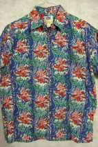 Outstanding Kahala Avi Blue Red And Green Hawaiian Aloha Shirt L - £29.34 GBP