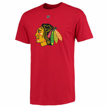 Chicago Blackhawks NHL Reebok Center Ice Red Short Sleeve T-Shirt Adult Men&#39;s - £11.18 GBP