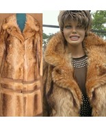 VIBRANT GENUINE  Canadian TANUKI Raccoon Fur Full Length Coat SIZES: MED... - $6,643.73 MXN