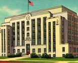 Decatur llinois IL Macon County Building UNP Vtg LInen Postcard - $3.91