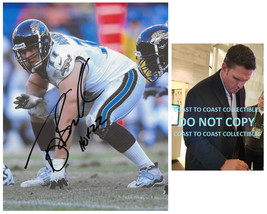 Tony Boselli signed Jacksonville Jaguars football 8x10 photo COA proof autograph - £77.57 GBP