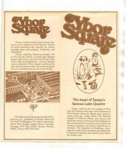 Ybor Square Brochure Heart Of Tampa Florida Latin Quarter - $11.88