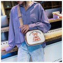  Women Shoulder Bags  Pu Leather Rabbit Printing Messenger Bag Girls Crossbody B - £41.68 GBP