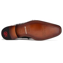 Caribe Genuine Hornback Caiman Crocodile Derby's Shoes Black / Newspaper image 5