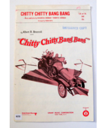 Chitty Chitty Bang Bang Vintage Sheet Music 1968 S.A. or T.B. Unart Musi... - £11.85 GBP