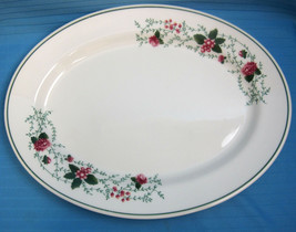 Waverly Garden Room Roseberry Large 14 &quot; Serving Platter Plate Dish Porcelain - £23.91 GBP