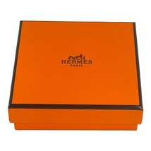 Hermes Orange Box Display Bracelet Jewelry Gift Set 4x4x1” Keychain FOB ... - £25.81 GBP