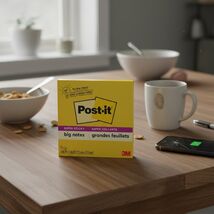 Post-it Super Sticky Big Notes, 11 in x 11 in, Yellow, 30 Sheets/Pad, 1 ... - $210.04 MXN