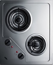 Summit Appliance CR2B122 21&quot; Wide 115V Two-burner Electric Coil Cooktop - $389.00