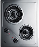 Summit Appliance CR2B122 21&quot; Wide 115V Two-burner Electric Coil Cooktop - £307.34 GBP