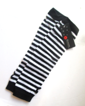 New Bienvenu Punk Gothic Rock Long Arm Warmer Fingerless Gloves Black &amp; White - £7.15 GBP