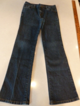 Faded Glory Jeans 12 Girls Youth Size Blue Denim Boot Cut Med Wash W27 I27 R 8.5 - $11.76